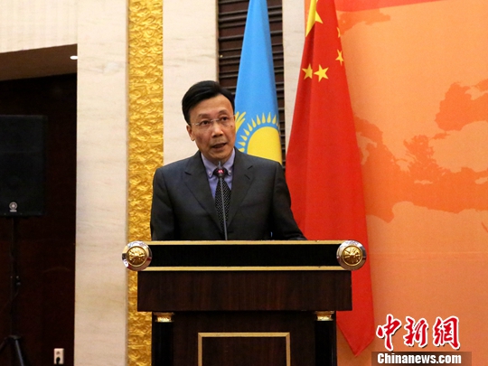 9��14�գ����Ľ�˿��֮·����ɽ��̳���ڹ�����˹̹�׶���˹���ɾ��С�ͼΪ�й�פ����ʹ�����´ǡ���������� ������ ��